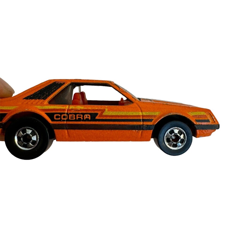 Vintage 1979 Hot Wheels‎ Orange/Black Turbo Mustang Cobra Made in Hong Kong - Picture 4 of 6